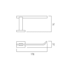 Vado Level Toilet Roll Holder