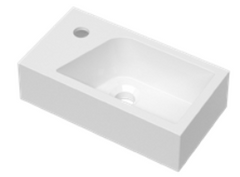 Utopia Qube Mineralcast Cloakroom Basin