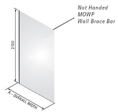 Matki ONE Wet Room Panel - wall or ceiling brace