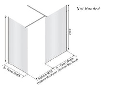 Matki ONE Wet Room Panel and Side Panel