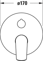 Duravit No.1 Single Lever Bathtub Mixer Concealed Installation (Bluebox)