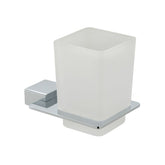 Vado Phase Frosted Glass Tumbler and Holder