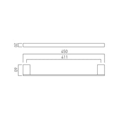 Vado Phase Towel Rail 450mm