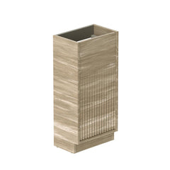 Vado Safari Fluted Floor Mounted Cloakroom Unit