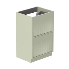 Vado Safari Fluted Floor Mounted 500mm Vanity Unit
