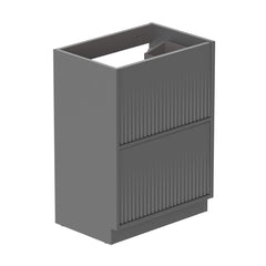 Vado Safari Fluted Floor Mounted 600mm Vanity Unit