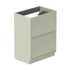 Vado Safari Fluted Floor Mounted 600mm Vanity Unit