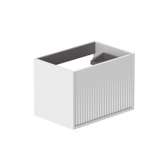 Vado Safari Fluted Wall Mounted 600mm Vanity Unit