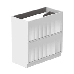 Vado Safari Fluted Floor Mounted 800mm Vanity Unit