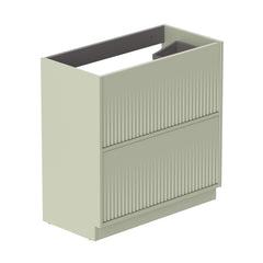 Vado Safari Fluted Floor Mounted 800mm Vanity Unit