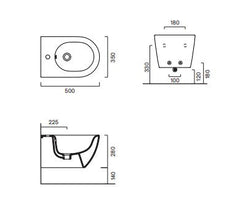 Catalano Sfera 50 Bidet Wall Hung