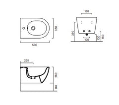 Catalano Sfera 50 Bidet Wall Hung
