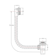 Jtp VOS Click Clack Bath Waste
