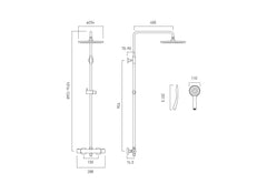 Vado Velo Shower Column