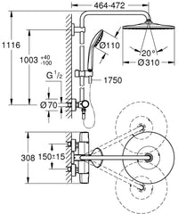 Grohe Euphoria Shower System 310