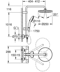 Grohe Tempesta Shower System 250