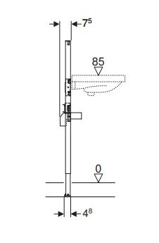 Geberit Duofix basin frame 112cm