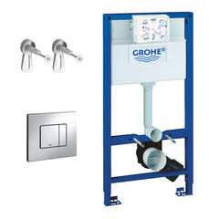 Grohe Rapid SL 3 in 1 Set for WC 1.0m Frame with Skate Cosmopolitan Flush Plate