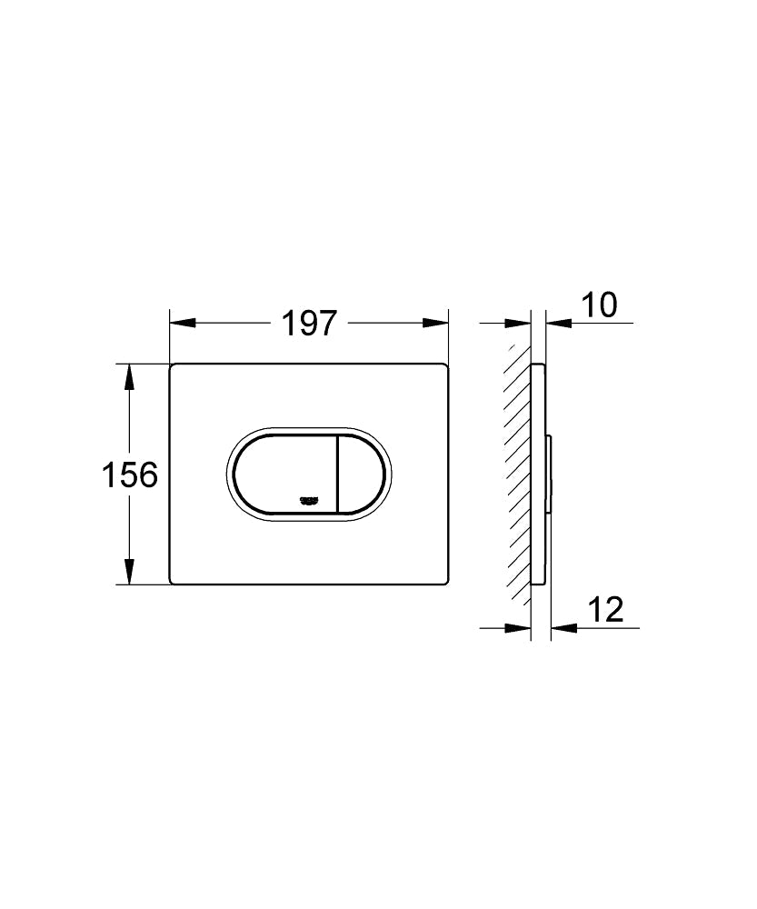 Grohe Arena Cosmopolitan Flush Plate