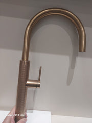 EX DISPLAY CLEARANCE  Gessi Flessa HT Kitchen Mixer, Warm Bronze BR