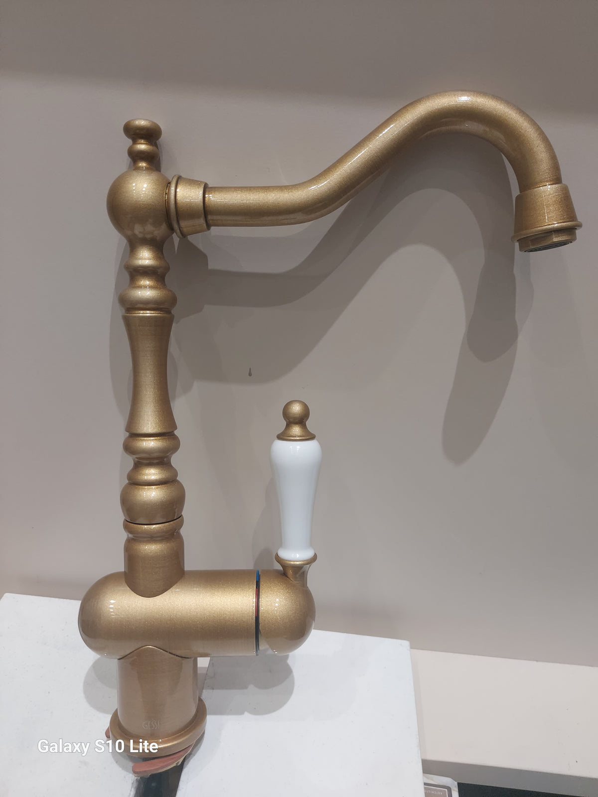 EX DISPLAY CLEARANCE Tradizione Top mounted Sink mixer Turning - Bronzo