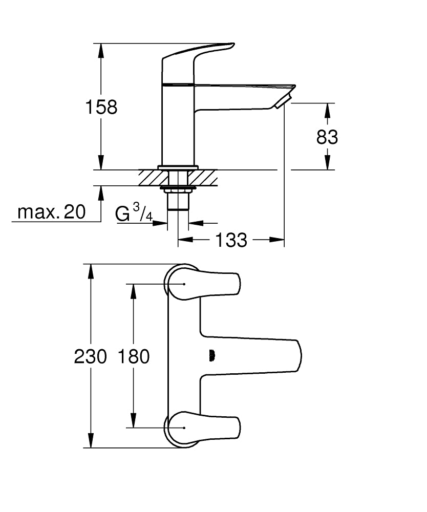 Grohe Eurosmart Bath Filler