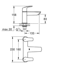 Grohe Eurosmart Bath Filler