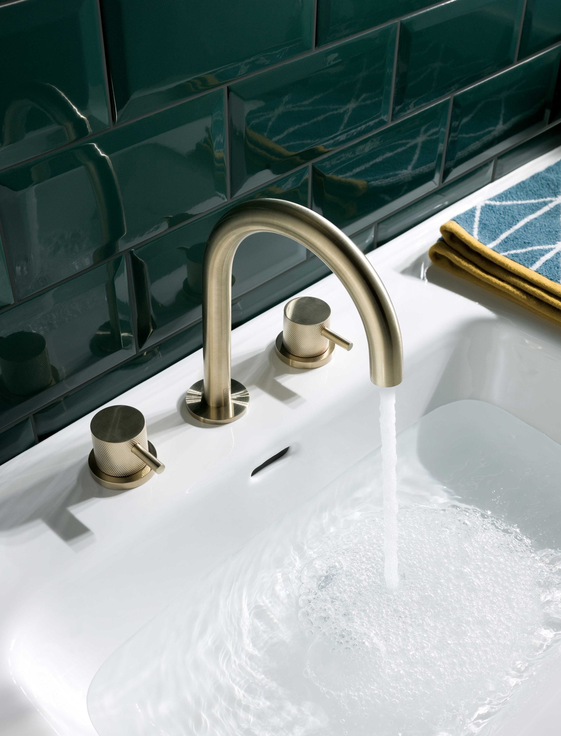 Jtp VOS 3 Hole Deck Mounted Basin Mixer