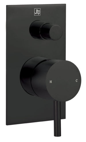 Jtp VOS Matt Black Single Lever Diverter Valve