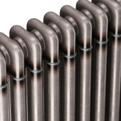 Scudo 3 Column Horizontal Radiator - Raw Metal