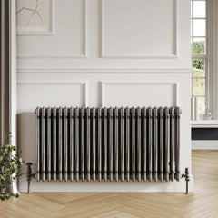 Scudo 3 Column Horizontal Radiator - Raw Metal