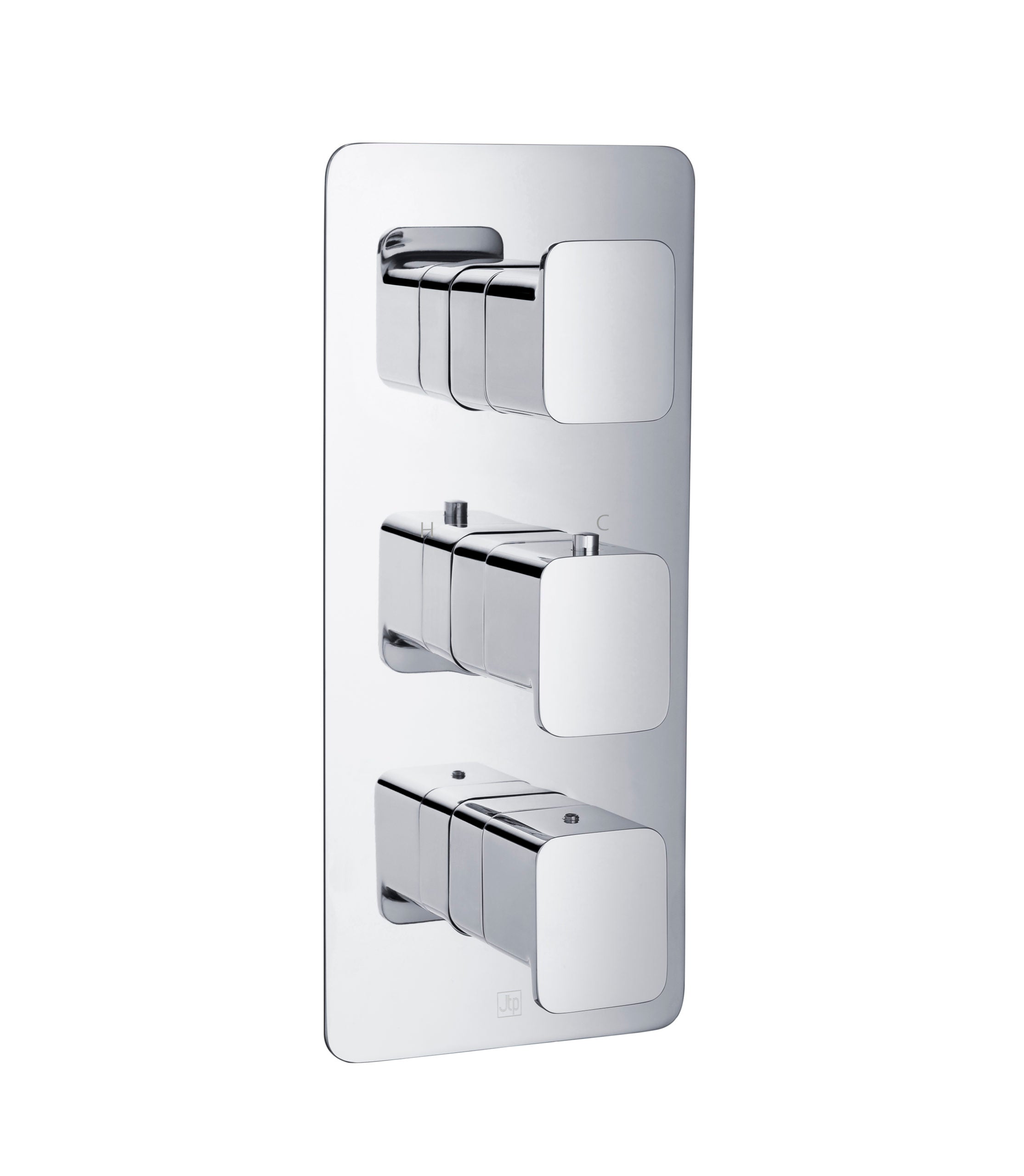 Jtp HIX Thermostatic Concealed 2 Outlet, 3 Handle Shower Valve