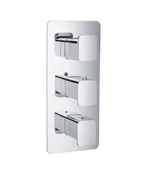 Jtp HIX Thermostatic Concealed 2 Outlet, 3 Handle Shower Valve