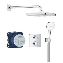 Grohe Grohtherm Perfect Shower Set Square with Tempesta 250 Cube