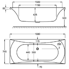 Alpha bath diagram 1700 x 750