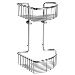 Smedbo Sideline Basic Corner Shower Baskets Double