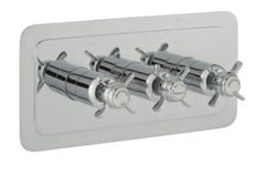 JTP Grosvenor Pinch Thermostatic 3 Outlet Horizontal  Shower Valve