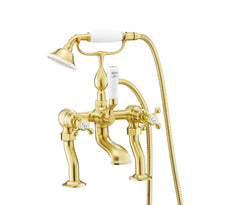 JTP Grosvenor Cross Deck Mounted Bath Shower Mixer