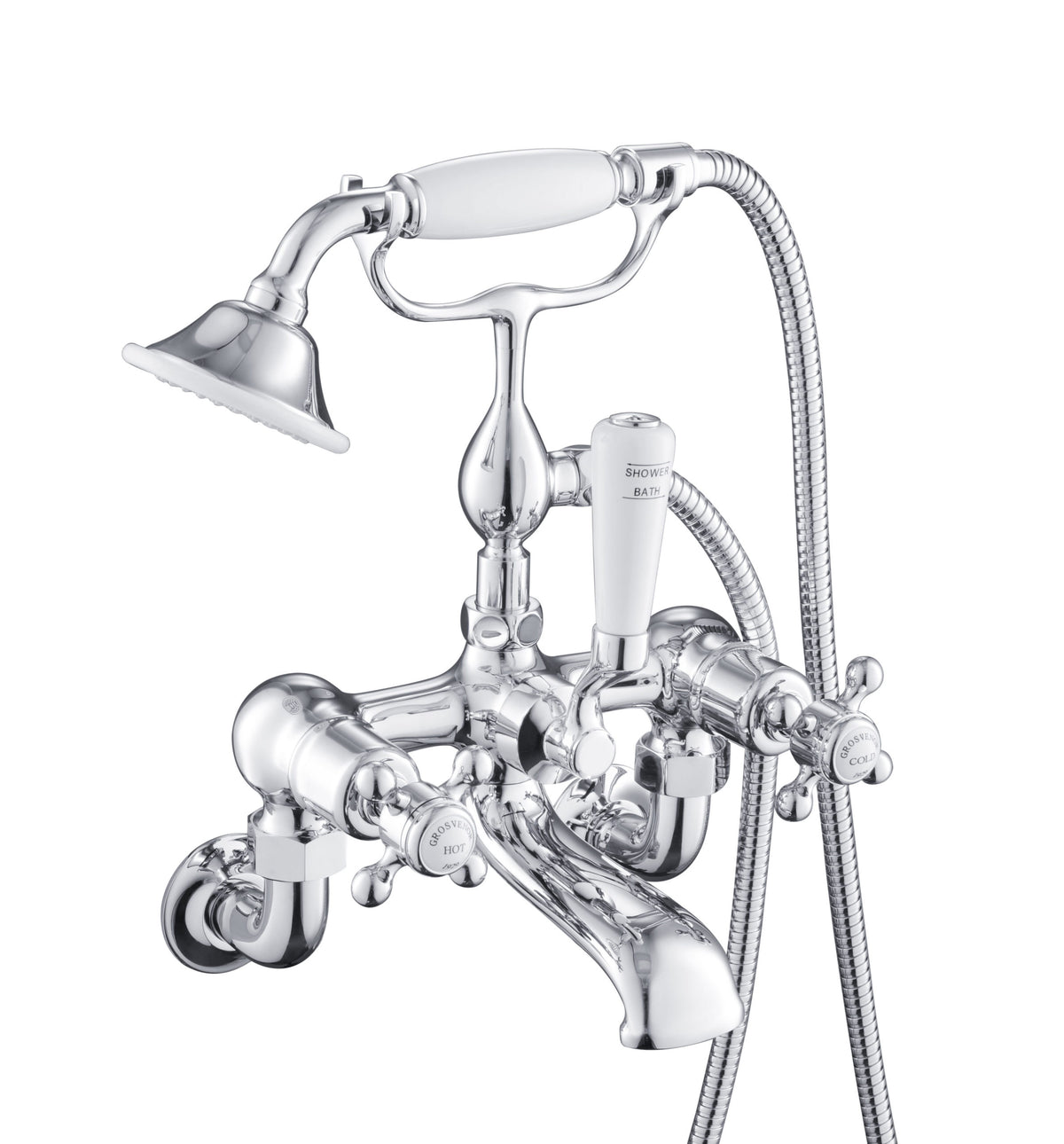 JTP Grosvenor Cross Wall Mounted Bath Shower Mixer