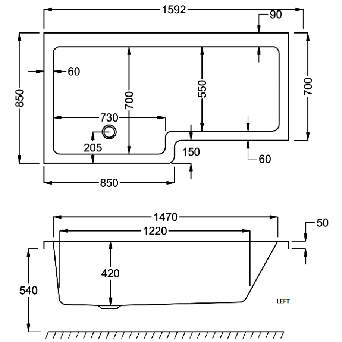 quantum shower bath diagram 1600 left 