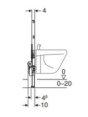 Geberit Duofix bidet frame 82cm