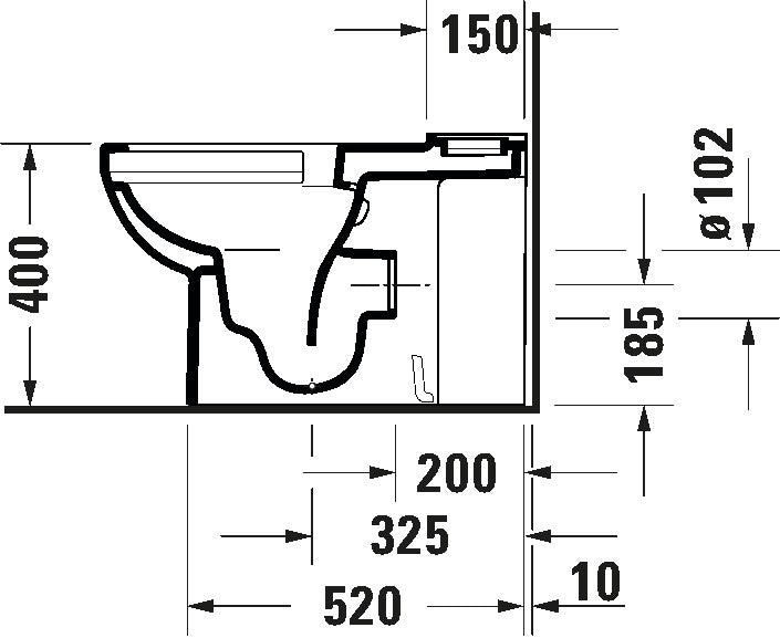 Duravit No.1 Close Coupled Toilet Open Back