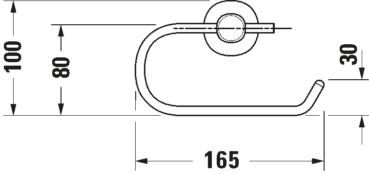 Duravit D-Code Toilet Paper Holder
