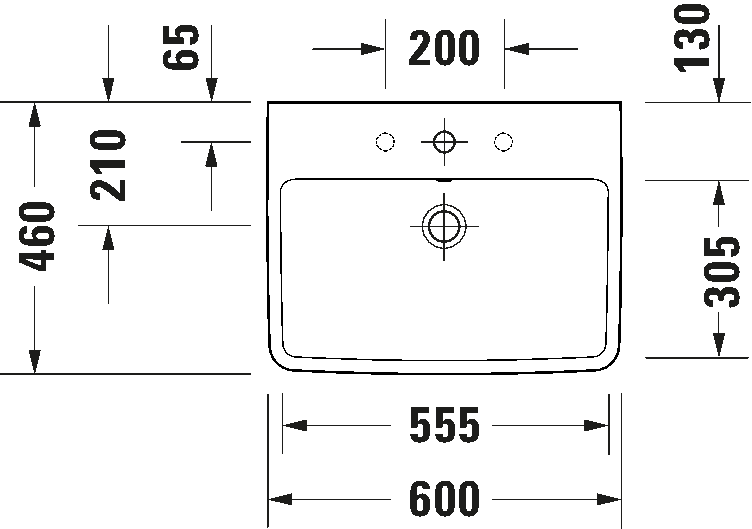 Duravit No.1  Washbasin 600