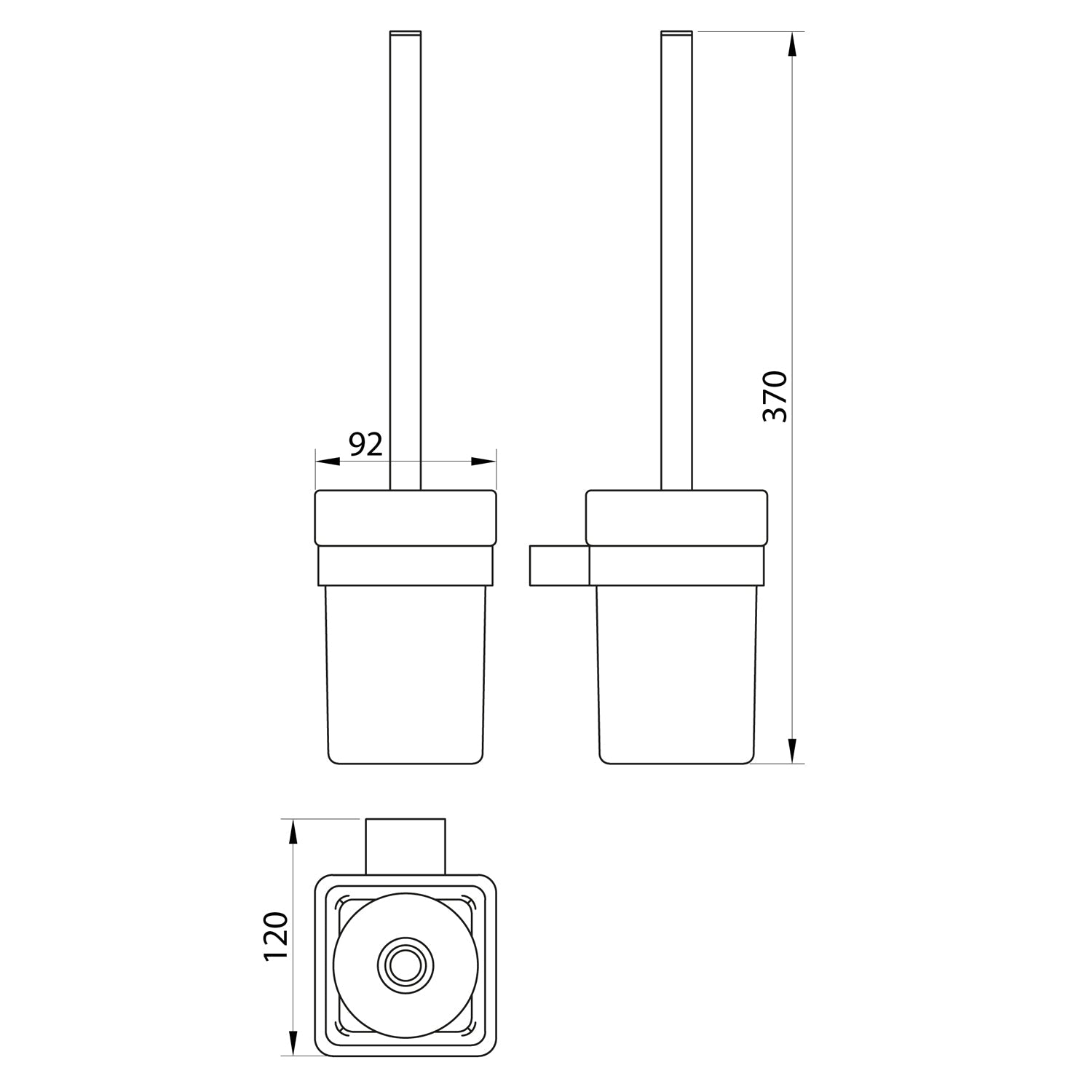 Scudo Mono Toilet Brush Set