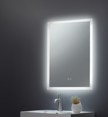 Rectangular LED mirror