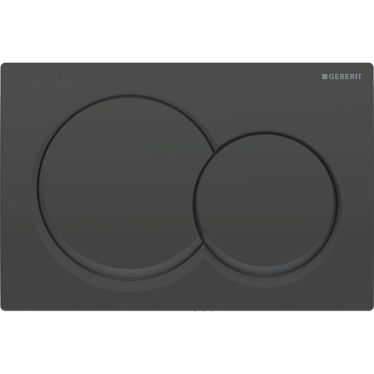 black matt fluish plate round buttons