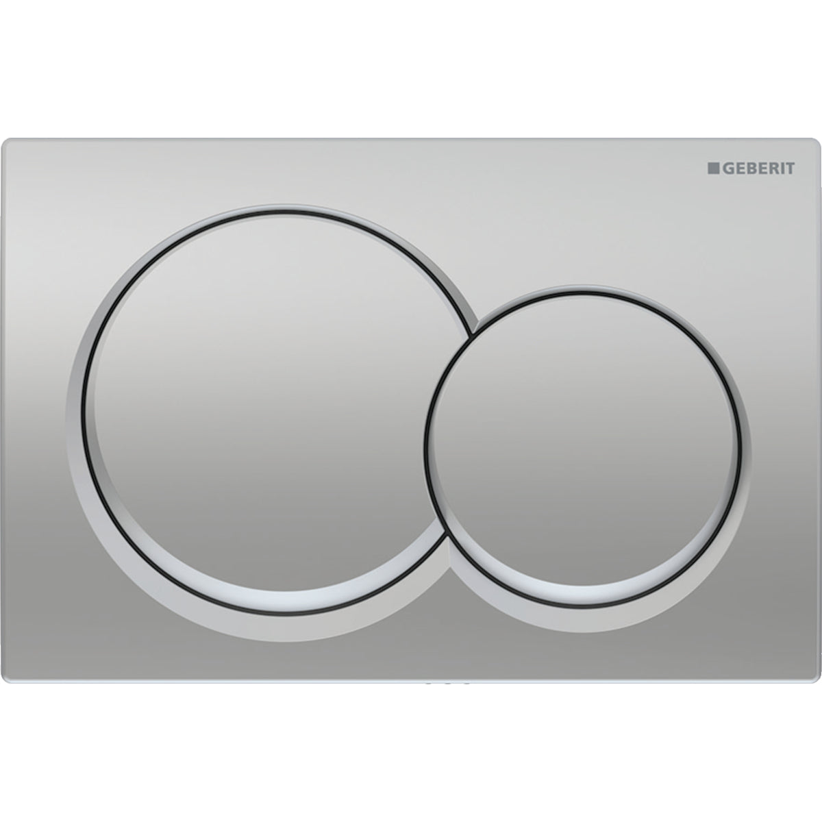 flush plate round buttons gloss chrome