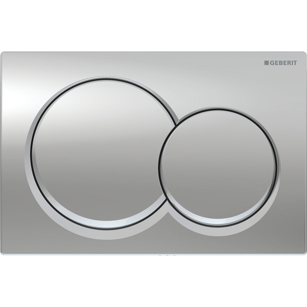 flush plate round buttons matt chrome