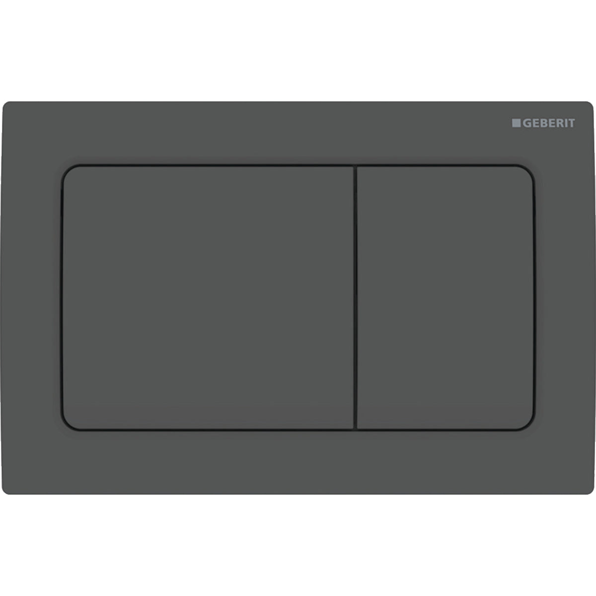 black matt square flush plate